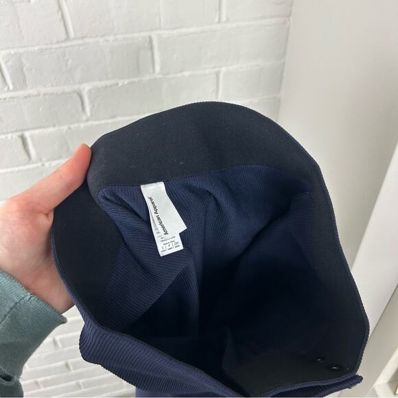 American Apparel Navy High Rise Ribbed Riding Pants Size S - Picture 4 of 12